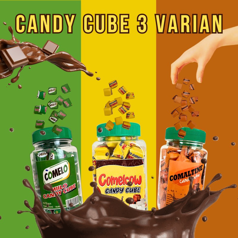 

PAKET MIX CANDY CUBE MILO OVALTINE DANCOW