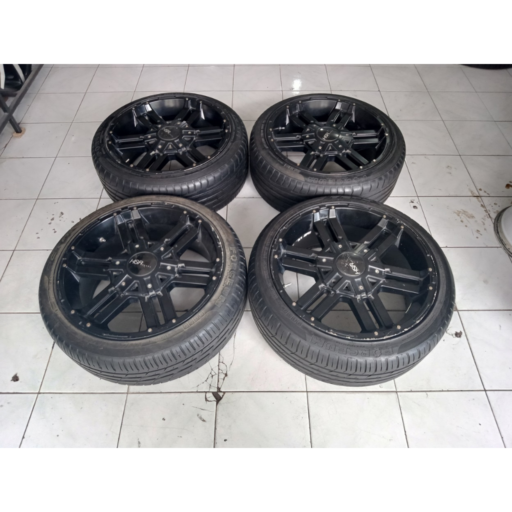 VELG MOBIL HSR MONGO R20x9 PCD 5x100, 5x114 ET25 BAN OCTA 245/40R20 JUKE INOVA OUTLANDER HRV RUSH TE