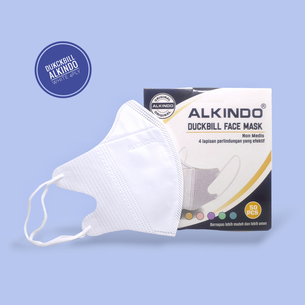 ALKINDO Duckbill Face Mask Masker 4 Ply - isi 50 pcs