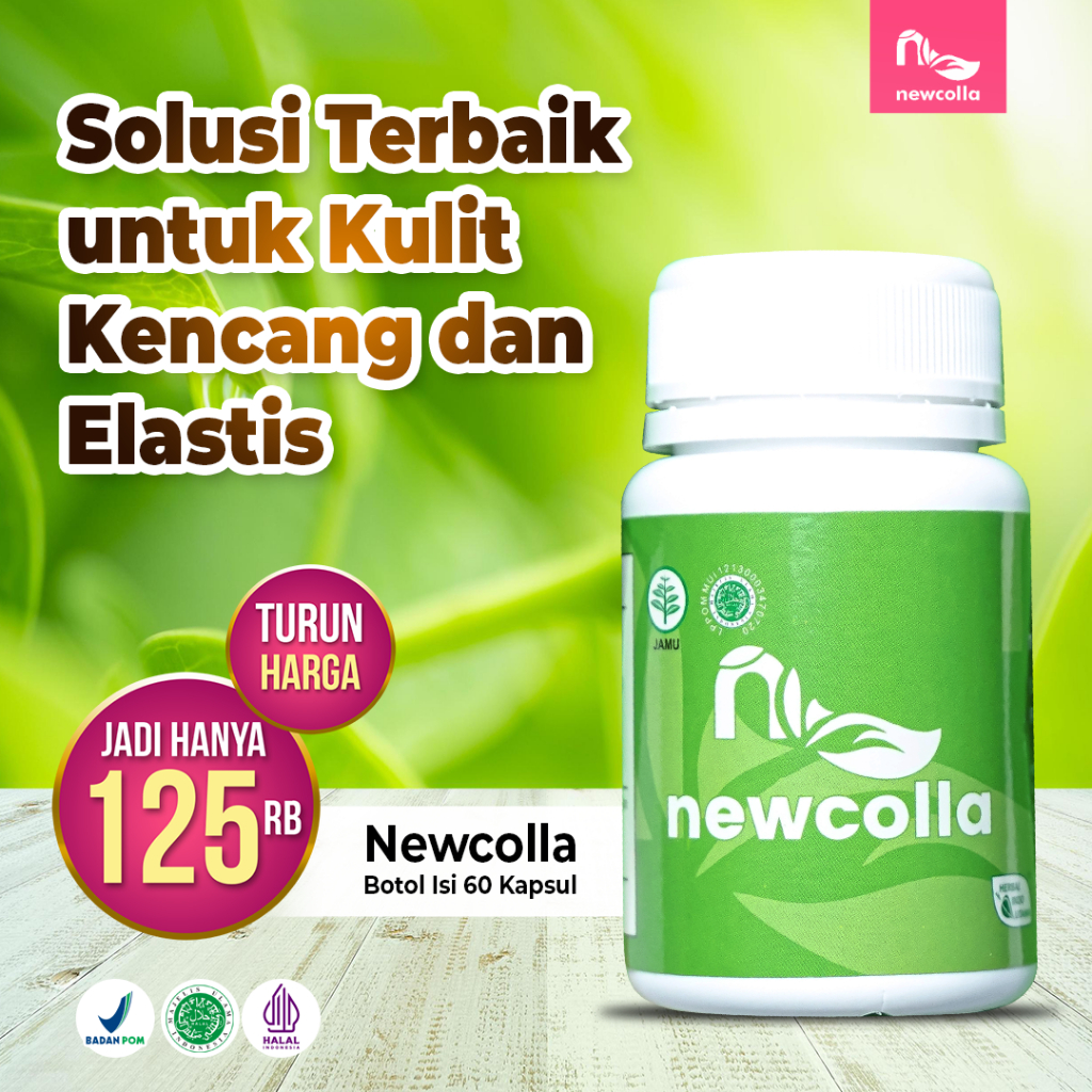 Newcolla collagen original penghilang flek hitam membandel di wajah ampuh bpom alami