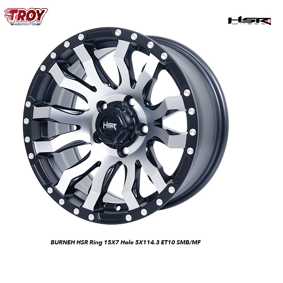 Velg Mobil Offroad Terbaru HSR BURNEH R15 Velg Rush,Terios,Xpander dll Free Ongkir