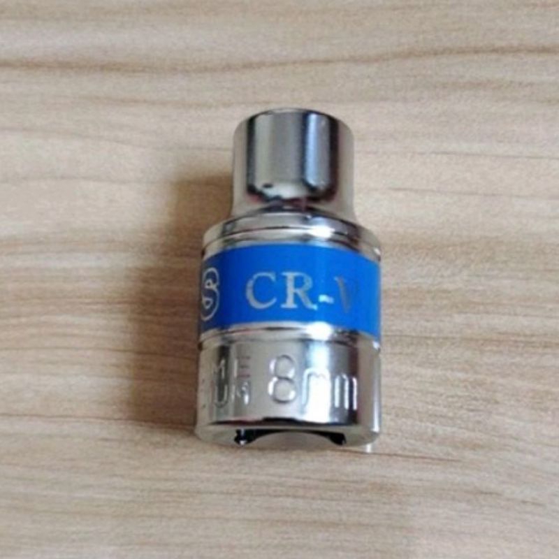 Mata Shock Chrome Vanadium Kunci Sok Ukuran 8