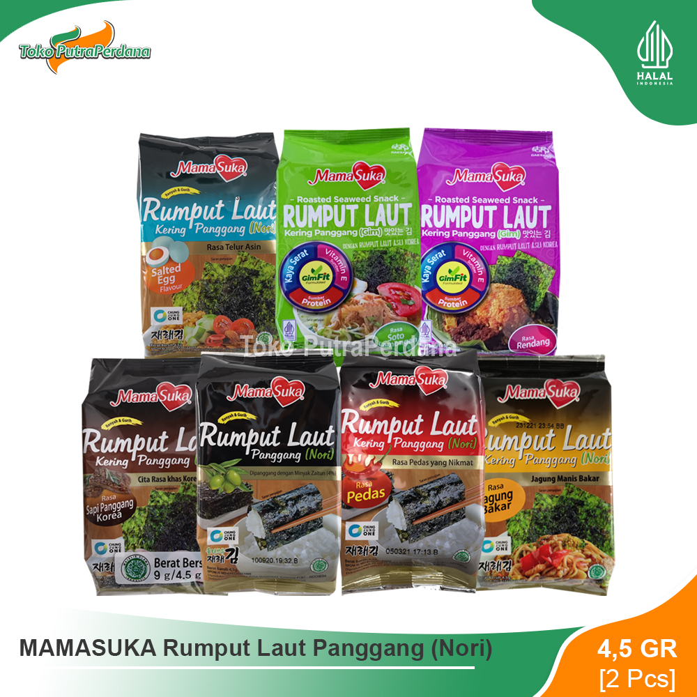 

MAMASUKA Rumput Laut Panggang (2 x 4,5gr)