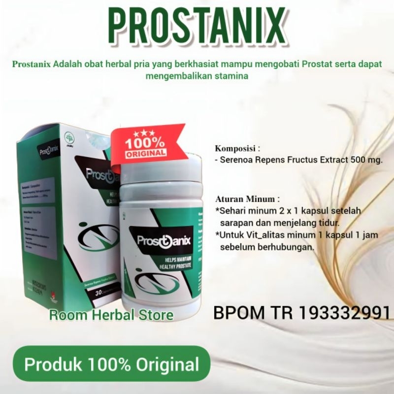 Prostanix Asli Original Obat Prostat Turun Berok Ampuh Herbal Resmi Bpom