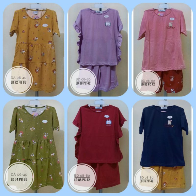 Babydoll anak forever / setelan oneset anak forever / dress anak forever