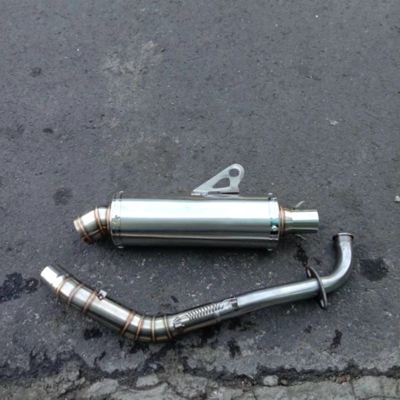 KNALPOT RACING POLOS BEST3 BUAT MOTOR BEAT KARBU GENIO VARIO125 OLD VARIO 125 LED NMAX AEROX MIO PCX