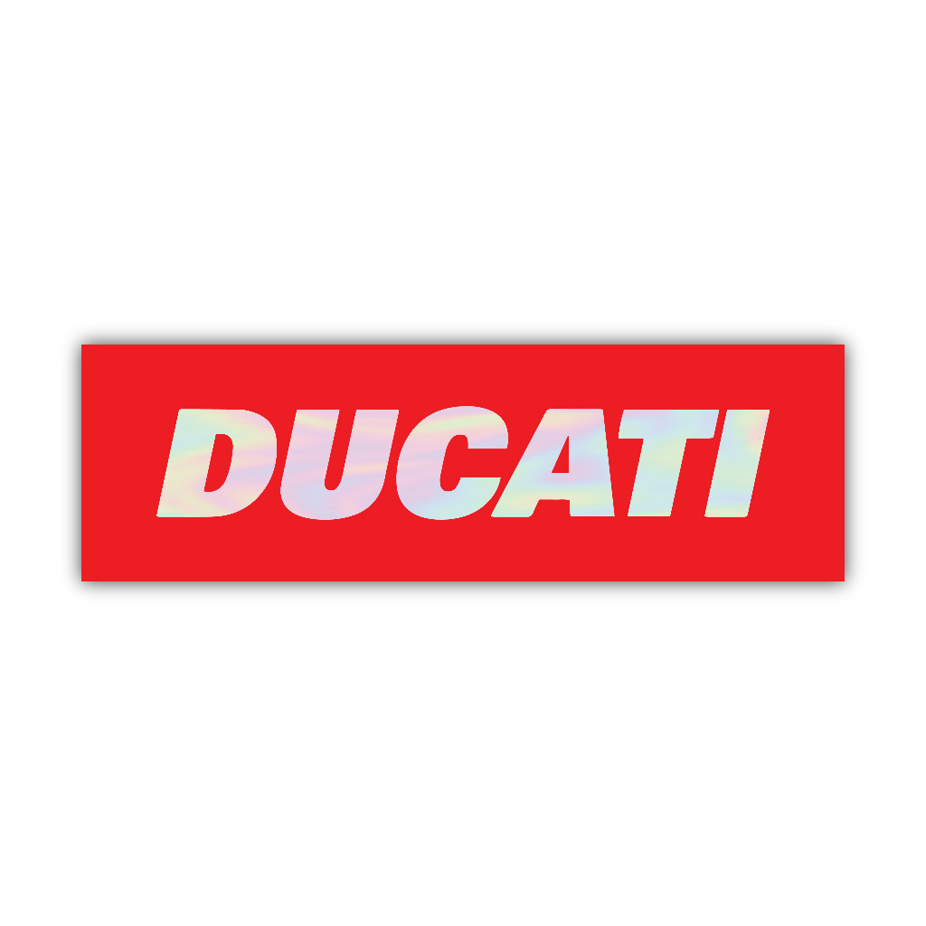 

sticker ducati, stiker hologram satuan- Z030