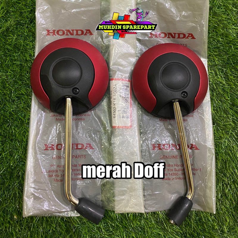 Kaca Spion Scoopy New prestige K2F 2021-2022-2023 merah doff original honda