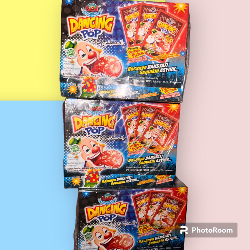 

Dancing Pop Permen Pletak Pletok Rasa Stroberi & Jeruk - 5 gr (Kemasan 20 Pcs)