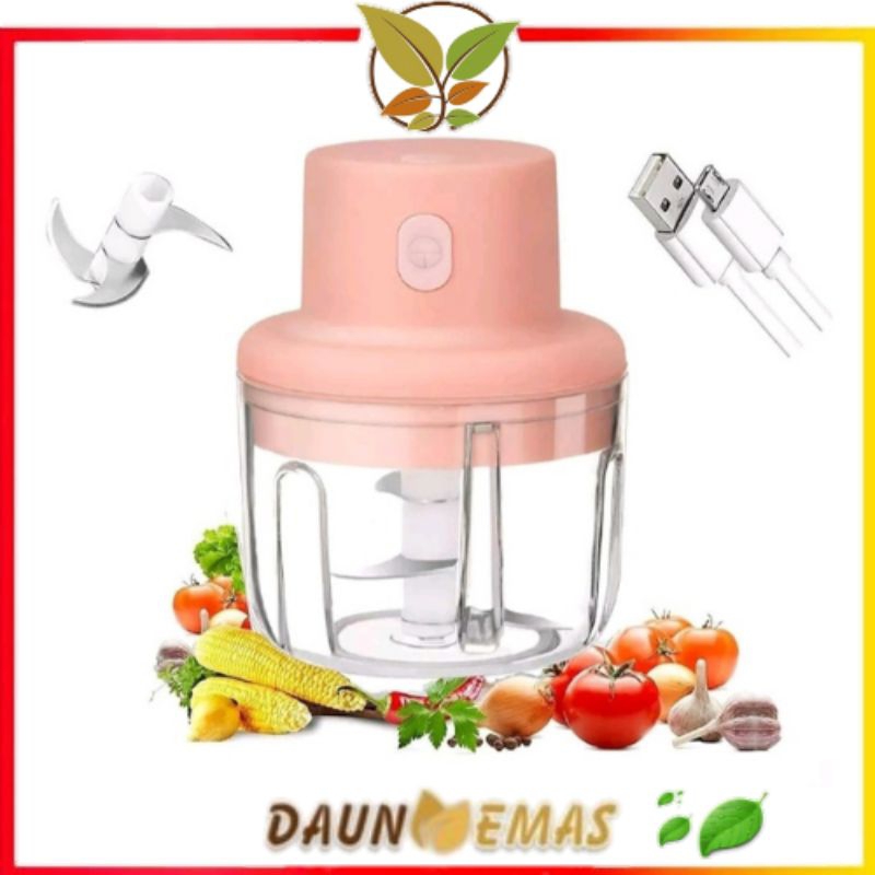 Blender Elektrik Mini Portable Tanpa Kabel- Blender Serbaguna - mini Choper