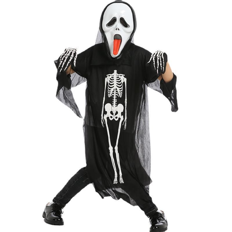 Kostum Tengkorak Anak Dewasa Baju Tengkorak Ghost Costume Horror Clothes Skull Ghost Costume Masquerade Skeleton Costume Suit