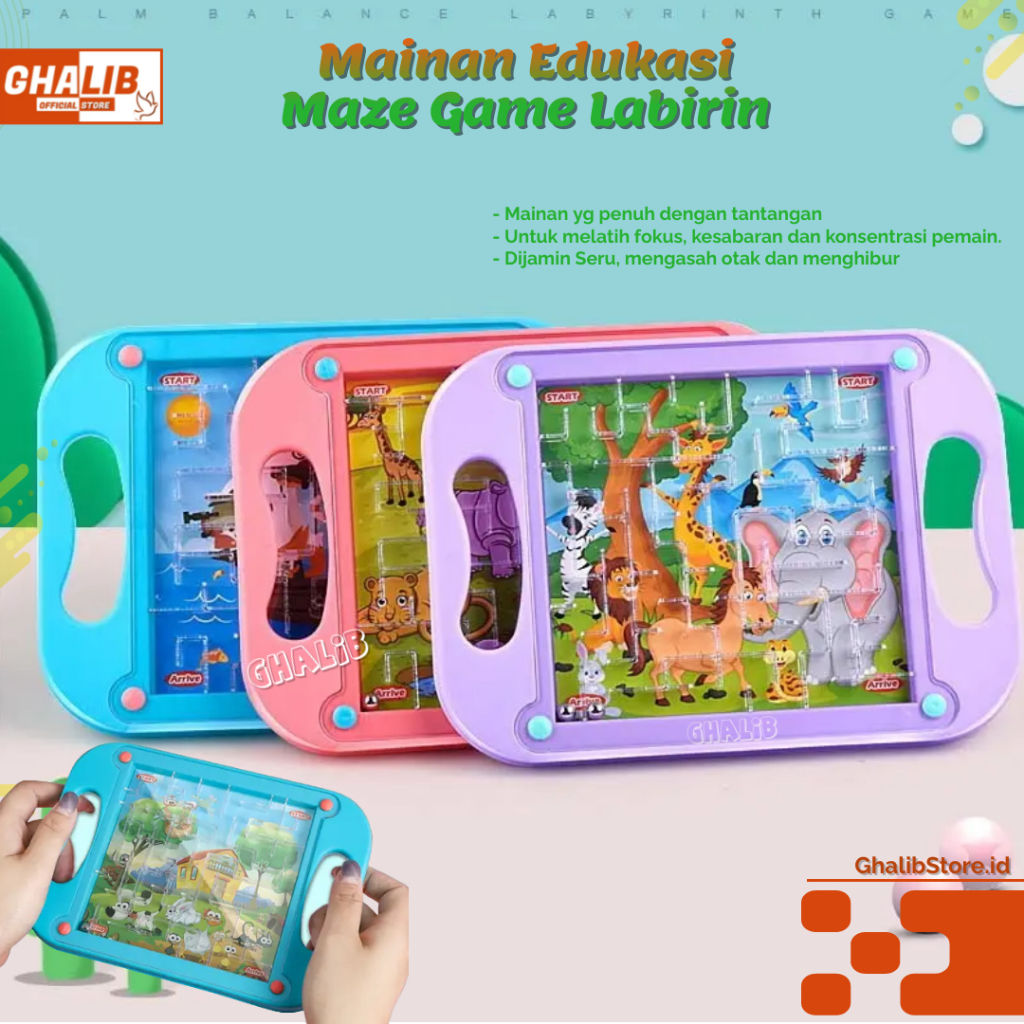 Labirin Puzzle Game Anak - Mainan Edukasi Maze Game Labirin Anak - Belajar Sambil Bermain dengan Kec