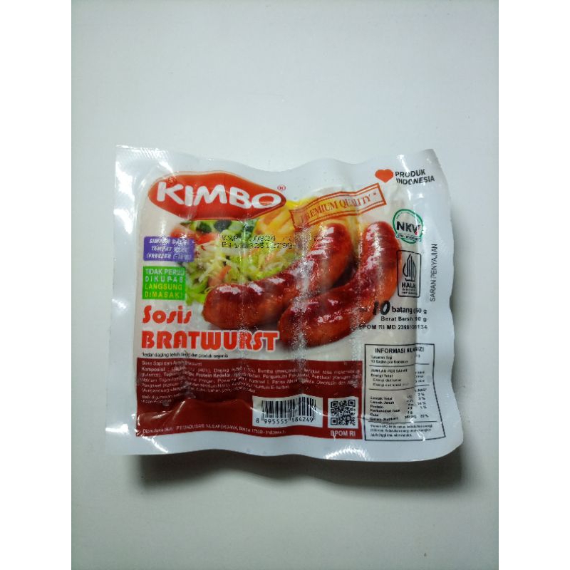 

Kimbo Sosis Bratwurst 500gr ( 10 pcs )