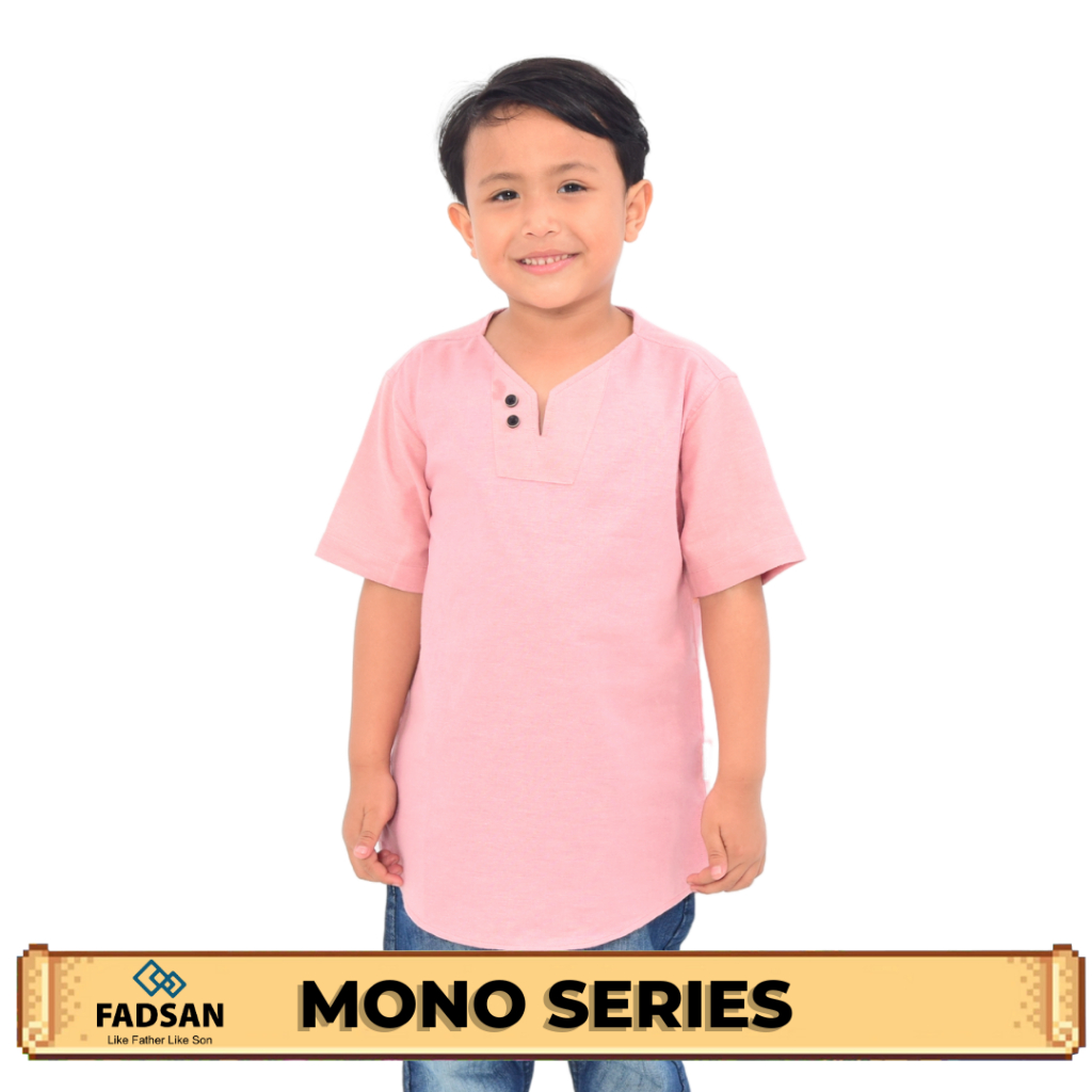 Fadsan Koko Couple Anak Cowok Tanggung Lengan Pendek Terbaru Mono Series