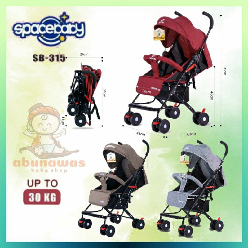 [FREE PACKING DUS] Stroller SpaceBaby Space Baby SB 203, SB 204, SB 207, SB 315, SB 316, SB 214 Kereta Dorong Bayi
