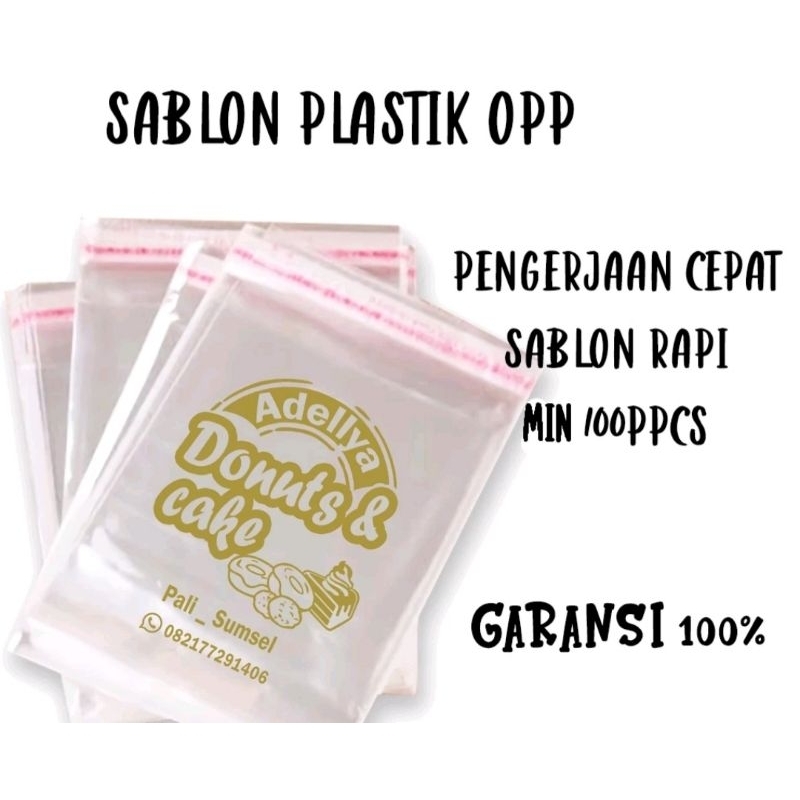 

Sablon Plastik OPP