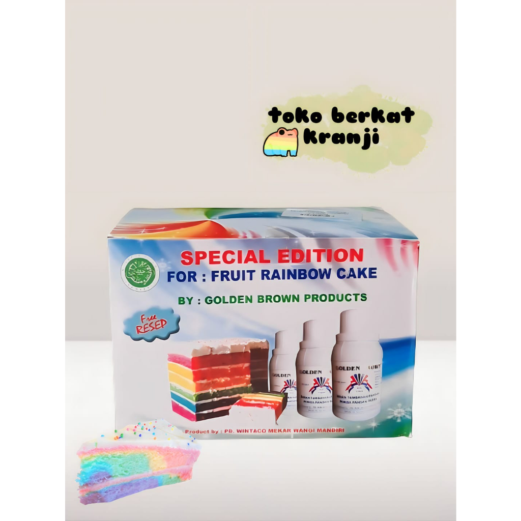 

Golden brown pasta Rainbow (6 pcs) /1 set