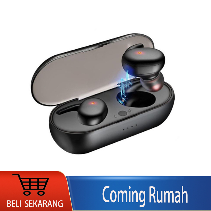 Y30 HEADSET TWS Y30 WIRELESS BLUETOOTH DENGAN MIKROFON 5.0 EARPHONE HEADPHONE BASS