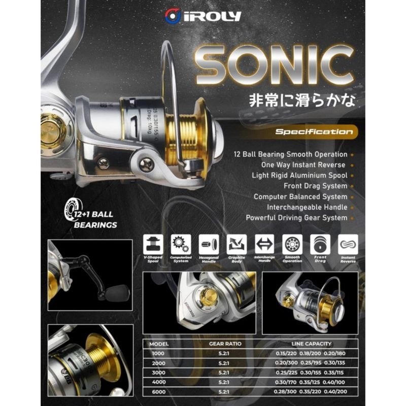 REEL IROLY SONIC 1000 - 6000