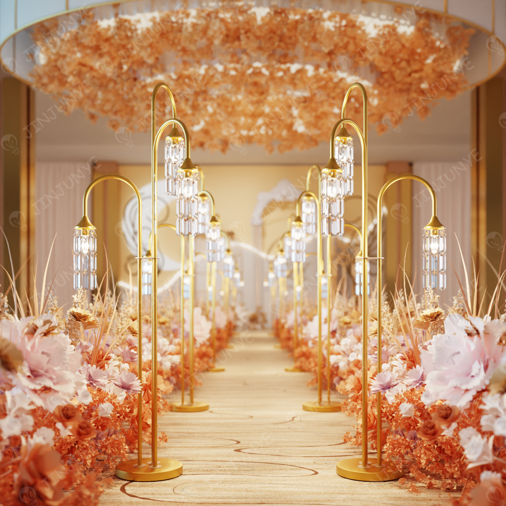 YC22 Garansi & COD2 Set Lampu Dekorasi Pelaminan Rumbai Lampu Dekorasi Wedding 150cm Standing Lampu