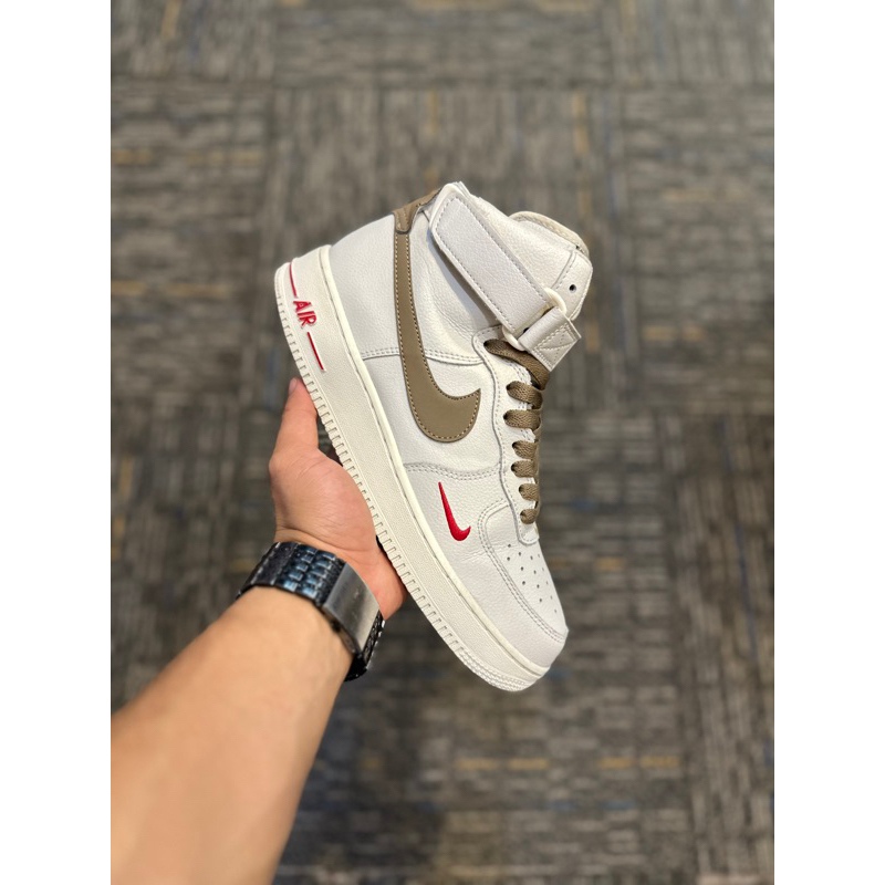 NIKE AIR FORCE 1 HIGH LV8 '07 "BEIGE BROWN" SIZE 41 MULUS