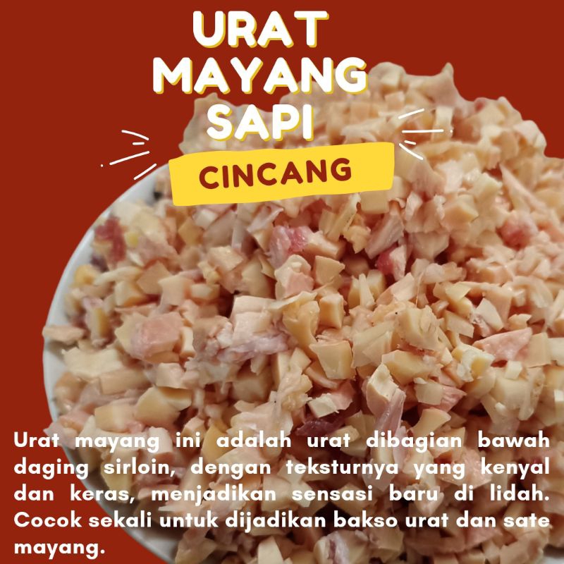

Urat Mayang Sapi Cincang Olahan Bakso Urat Masak Sop Masak Sayur Kari dll