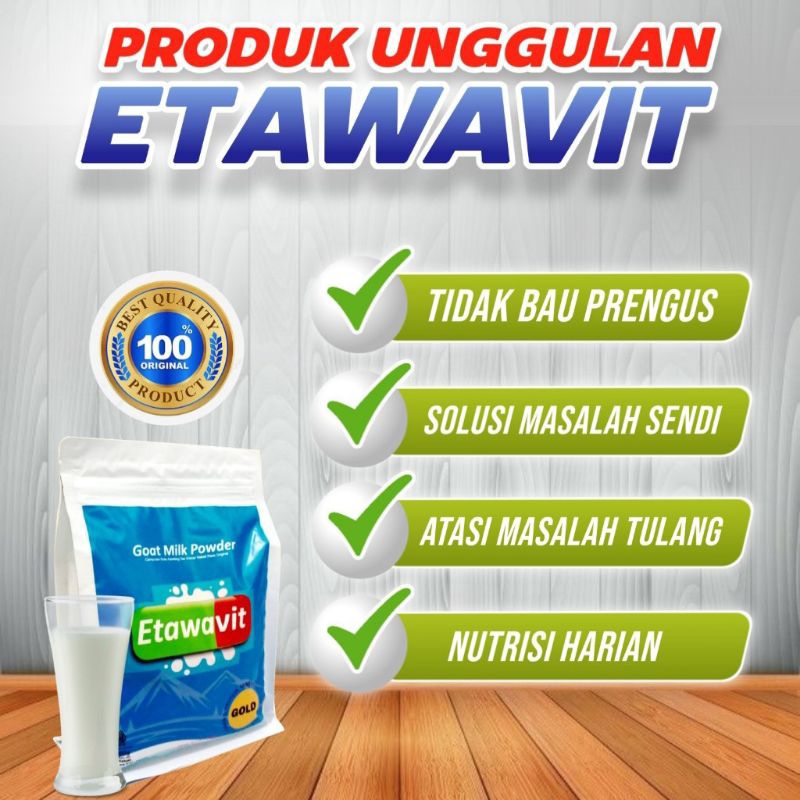 

Susu Kambing ETAWAVIT etawaku bubuk original untuk mengatasi masalah tulang dan persendian