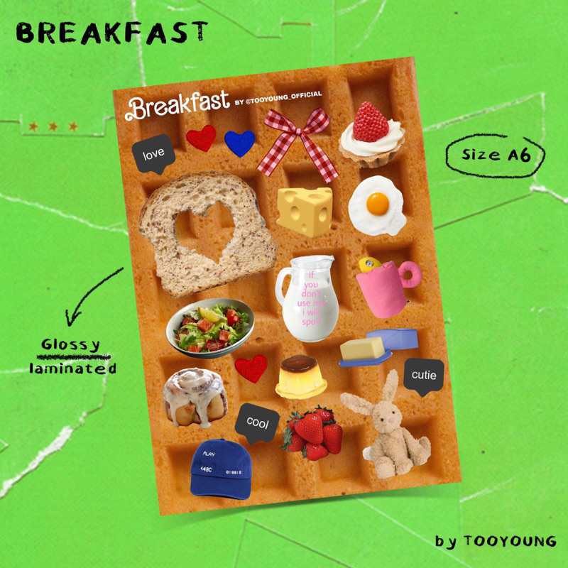 

TOOYOUNG BREAKFAST STICKER