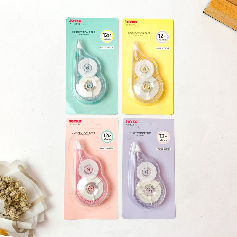 

Pita Koreksi Correction Tape Joyko CT-522PTL Pastel Color