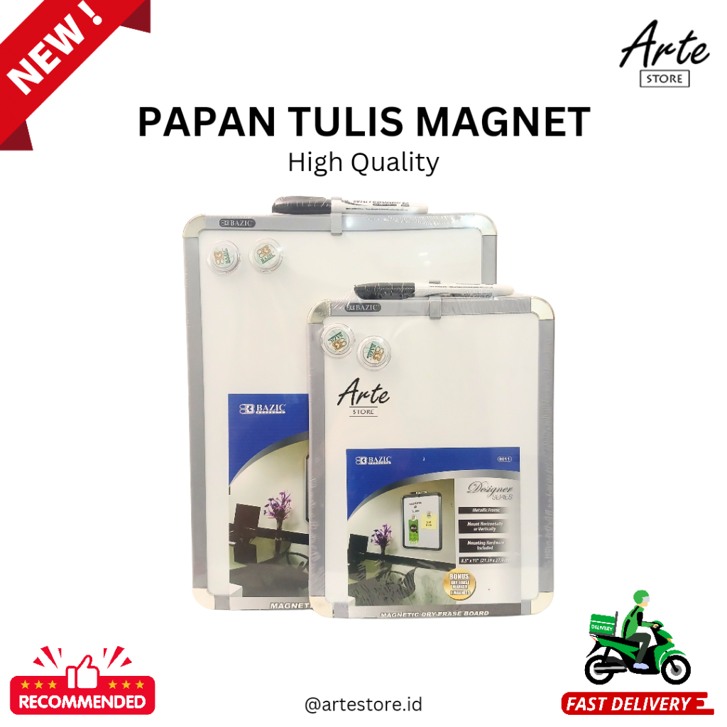 

Papan Tulis Kecil Magnet - BAZIC Magnetic Whiteboard