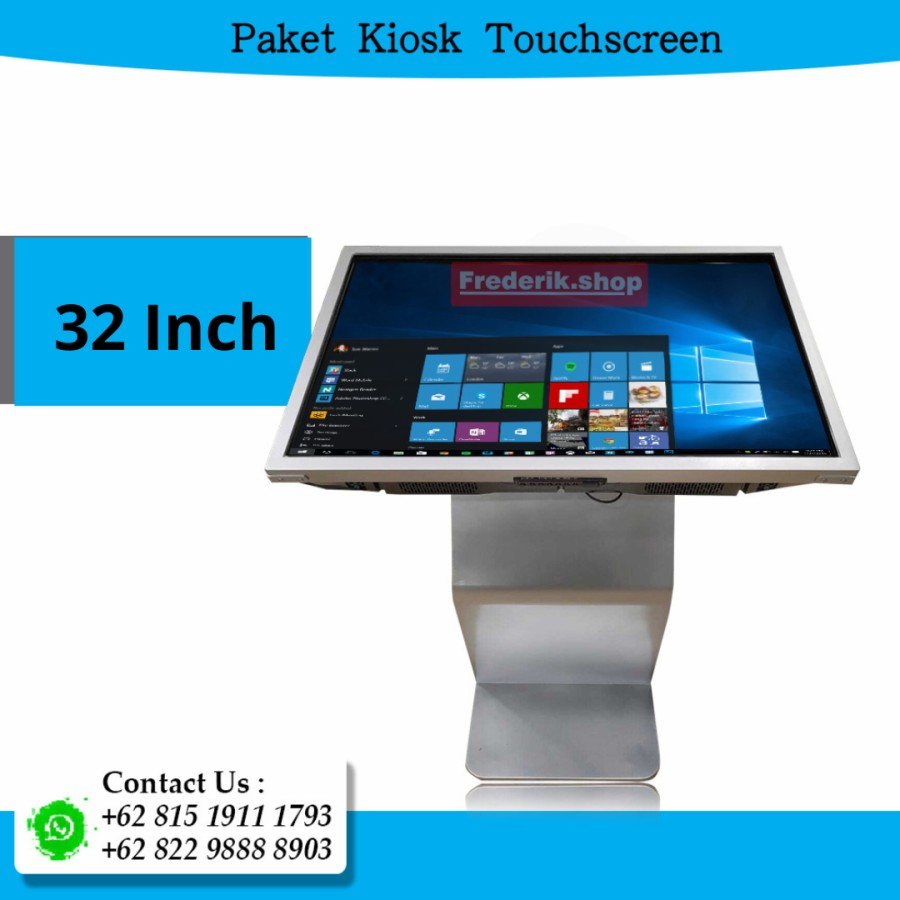 KiosK Touchscreen 32" Informasi Signage Display Interactive WhiteBoard Interaktif TV
