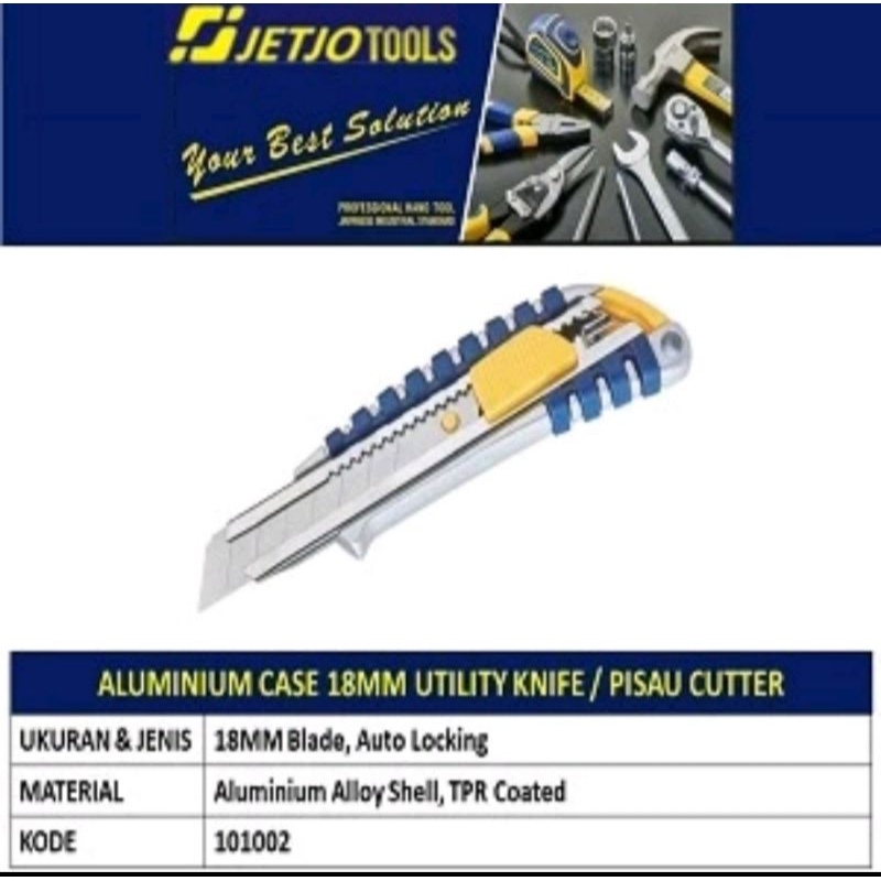 

jetjotools pisau cutter aluminium case 18mm