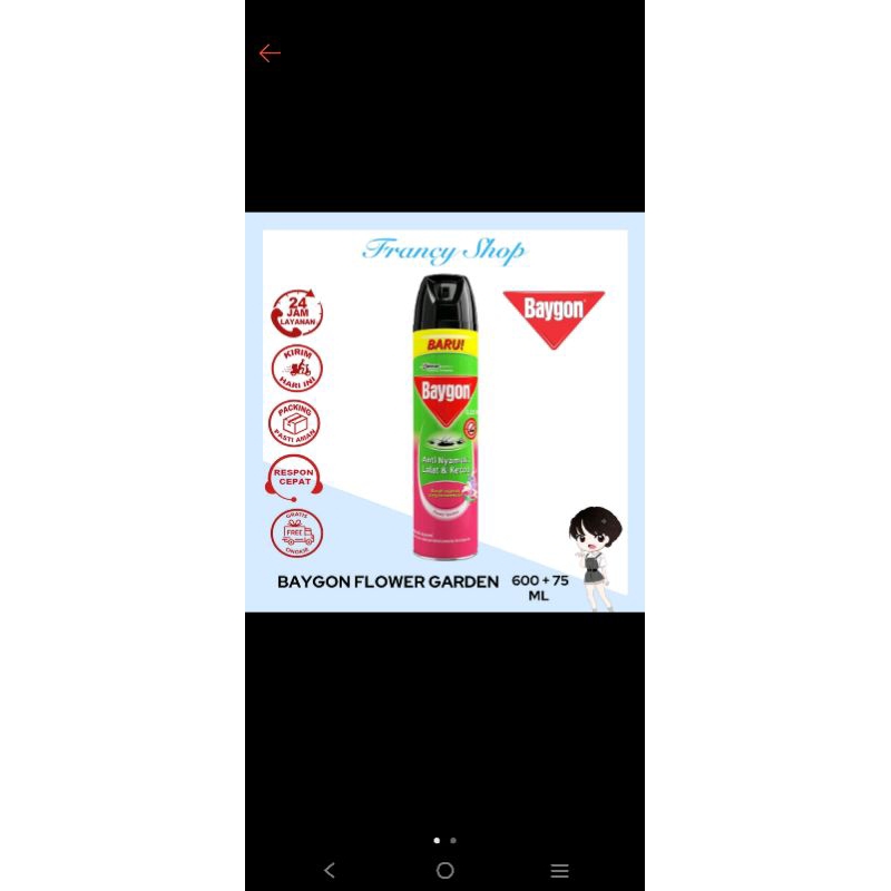 baygon semprot600+75ml