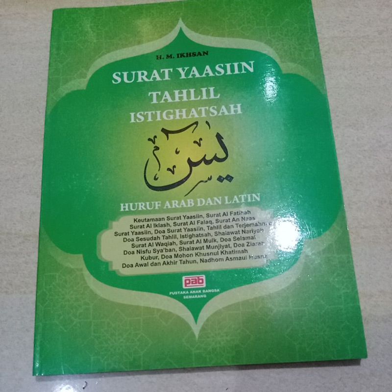 Terjemah Yasin Tahlil Istighosah Besar lengkap dengan Nadhom Asmaul Husna