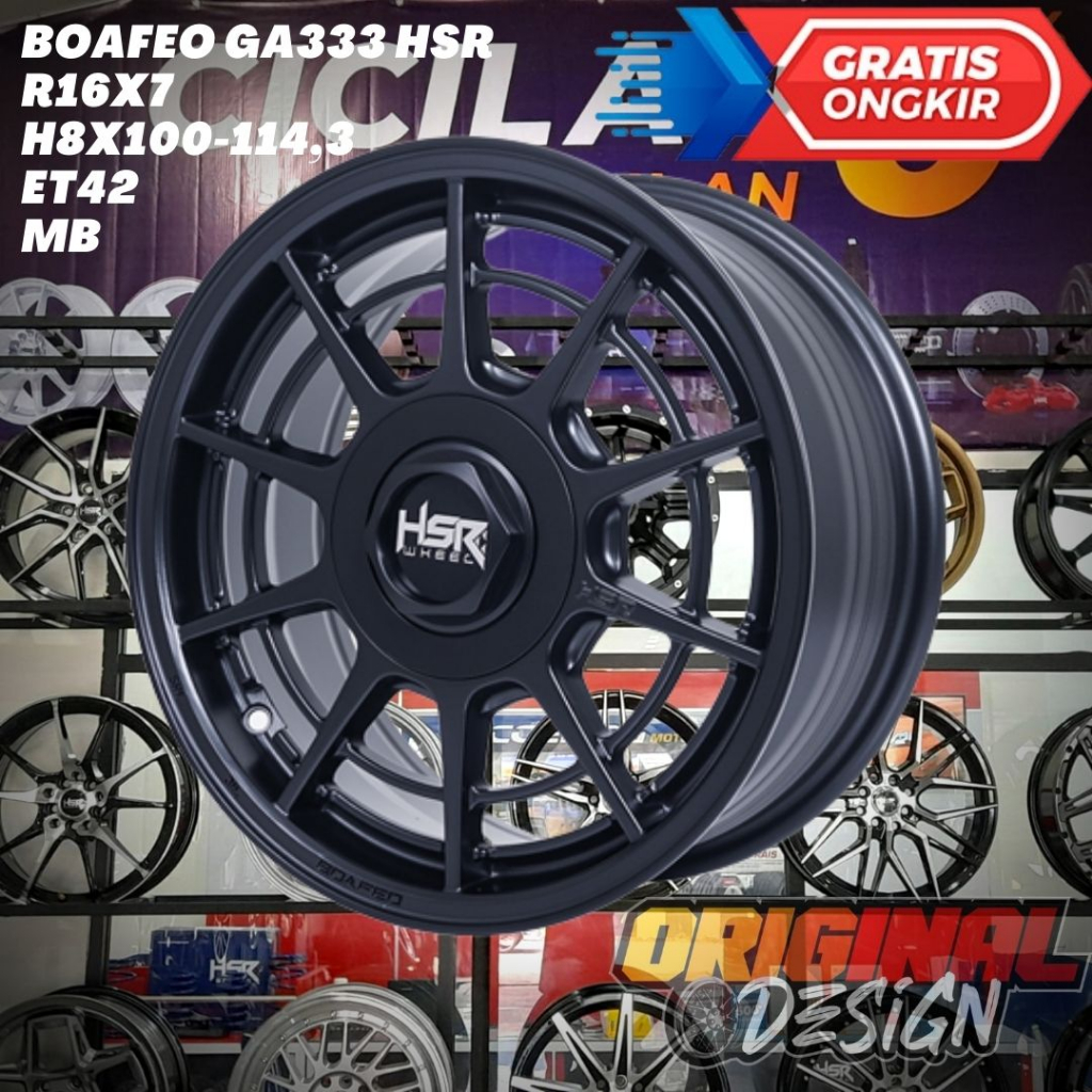 Velg Mobil Mobilio , Splash , Datsun , Kijang , HSR BOAFEO Ring 16 R16