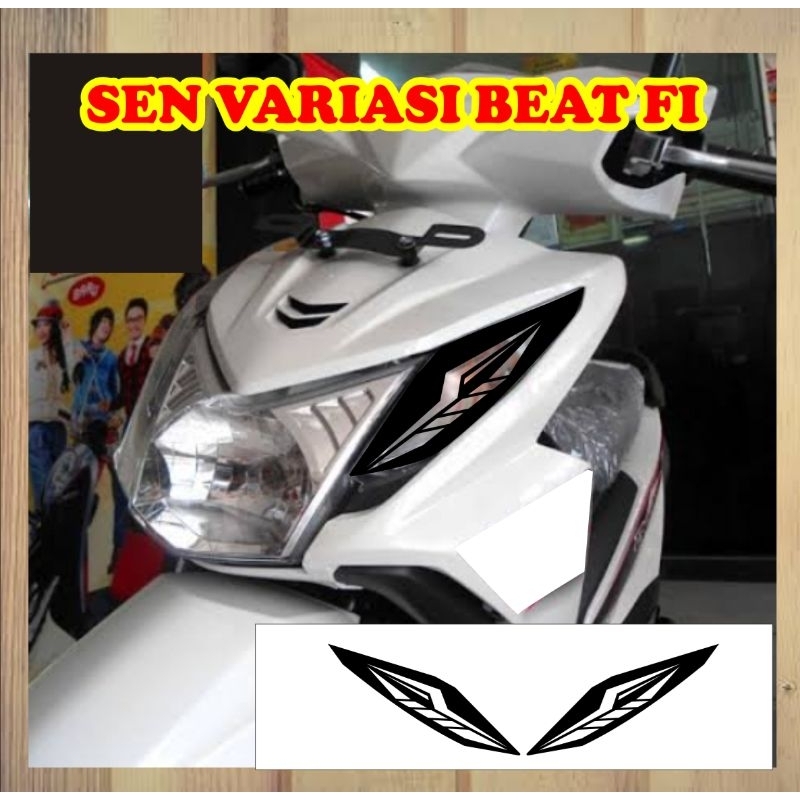 stiker cutting sticker variasi sen depan motor beat fi