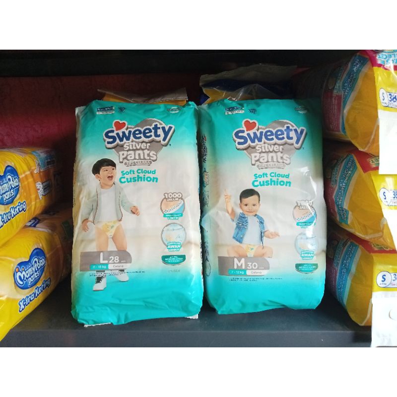 Pampers sweety silver size M&amp;L