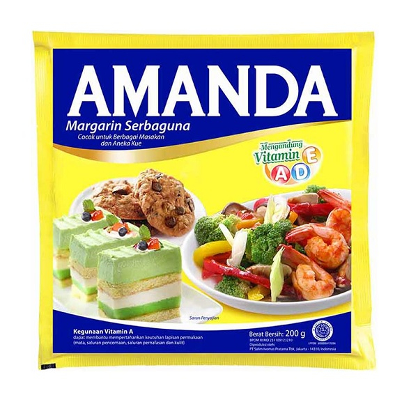 

AMANDA MARGARINE MENTEGA PACK 200GR