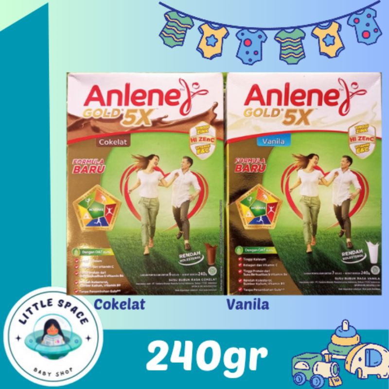 

ANLENE Gold 240gr Susu Dewasa Vanila | Cokelat