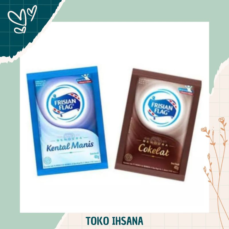 

susu kental manis frisian flag coklat putih sachet