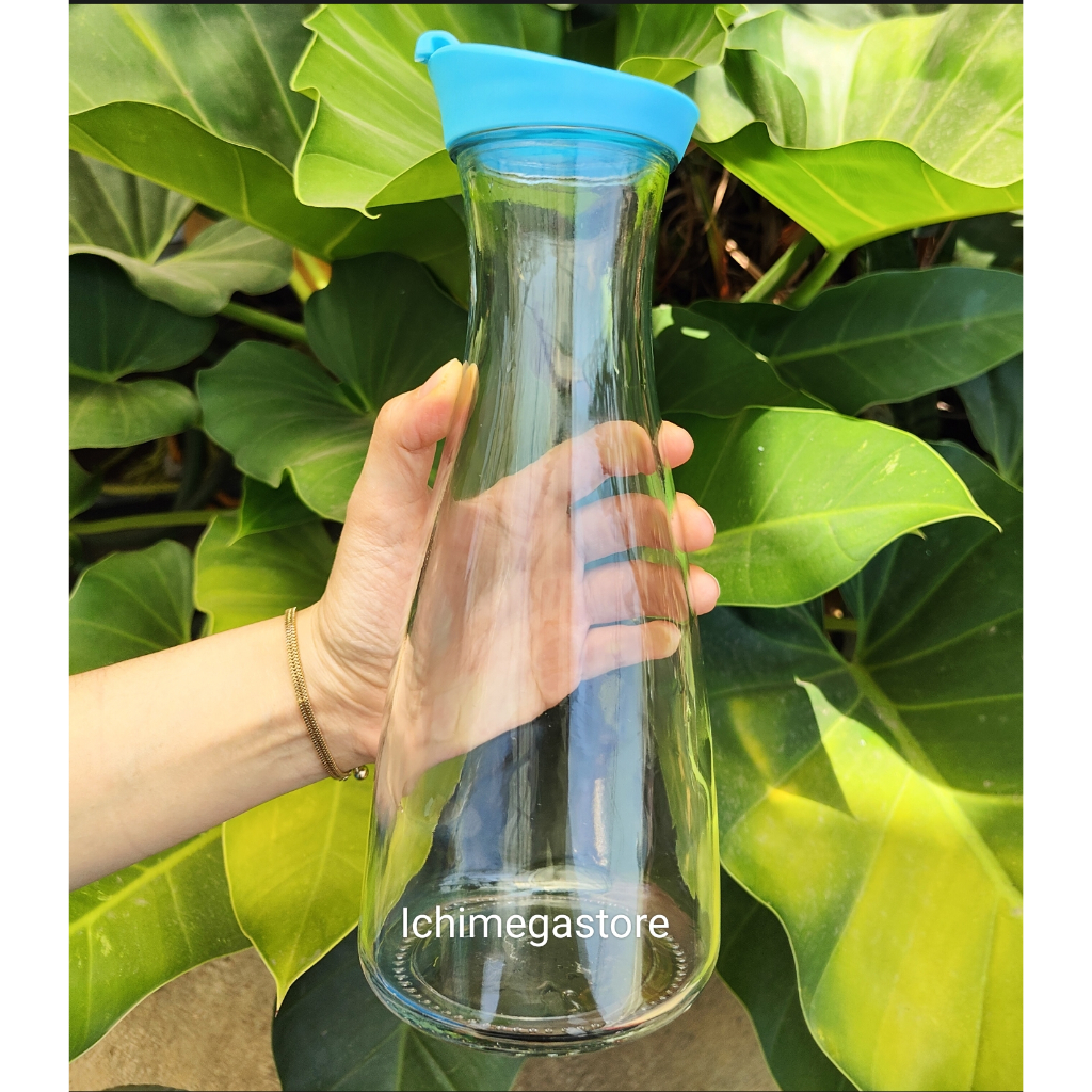 Pitcher Juice Susu Kaca Botol Besar Gelas Carafe Soda With Lid Dengan Tutup