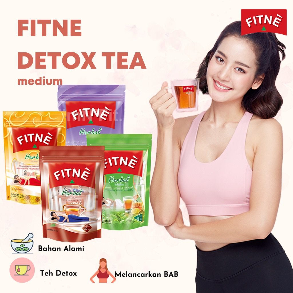 

Fitne Tea Detox Tea ukuran medium dengan berbagai varian rasa