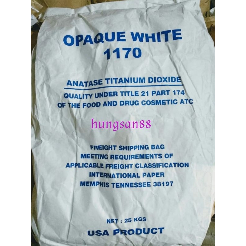 

(CARGO) Pemutih makanan Opaque White per sak 25 kg (Food grade). KHUSUS DG CARGO