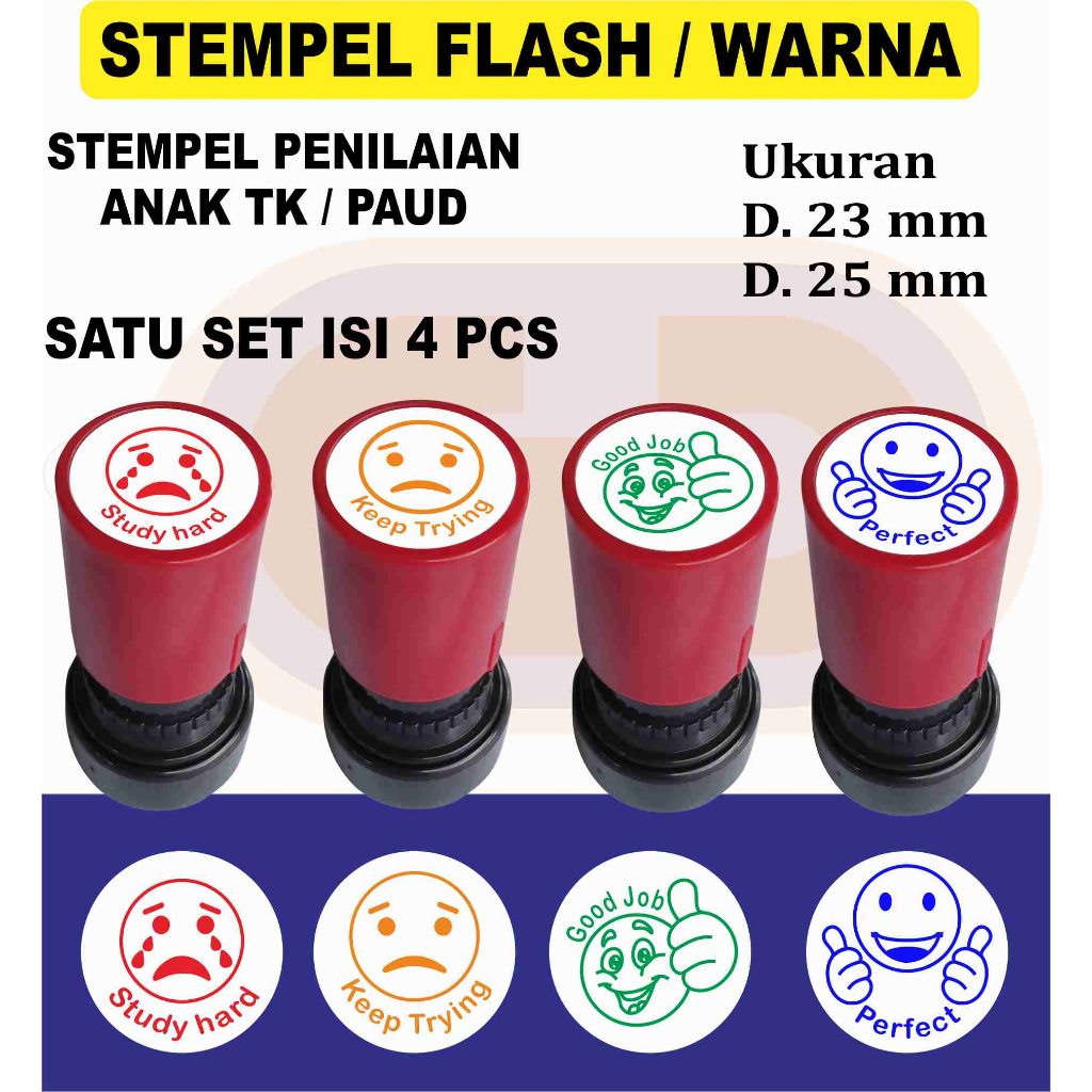 

Stempel Warna Penilaian Anak PAUD/TK