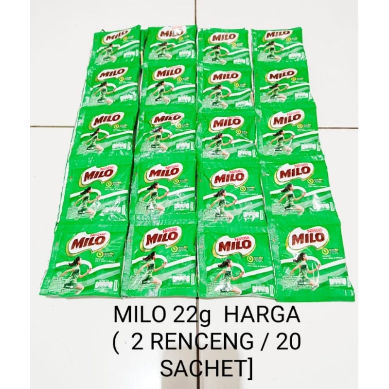

NESTLE MILO 22g (20 sachet /2renceng)