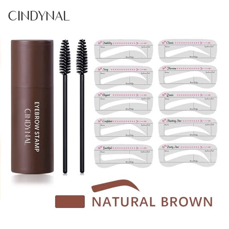 (4in1) Paket Hemat Eyebrow Stamp Bundling 4in1 Cetakan Alis Tali/ Eyebrow Powder Ibcccndc