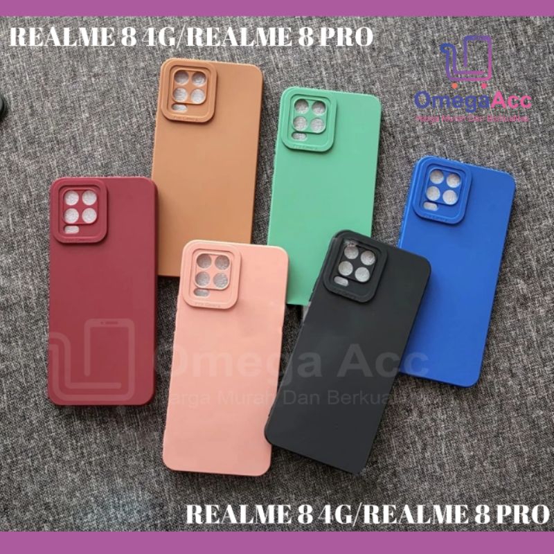 SILICON SOFTCASE REALME 8 4G/REALME 8 PRO CASE MACARON PRO CAMERA