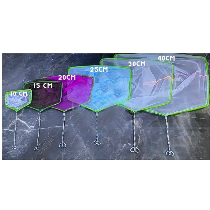 Seser Ikan Kawat Seser Ikan 10 15 20 25 30 40 cm Seser Ikan Cupang Seser Ikan Hias Serokan Ikan