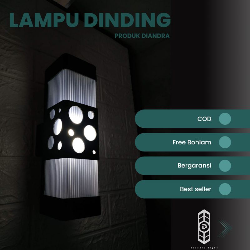 lampu hias dinding pagar minimalis