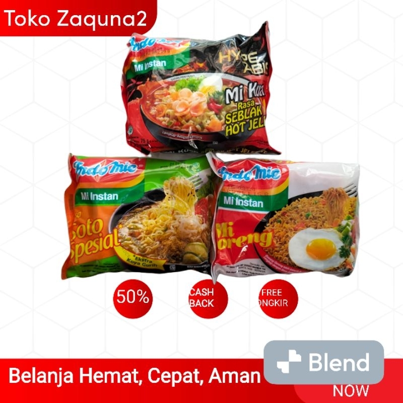 

Indomie Kuah Goreng Soto Seblak Hot Jeletot